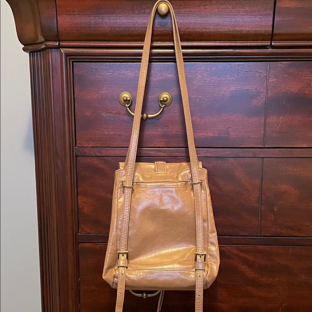 HOBO Tan Leather Backpack - Picture 3 of 6